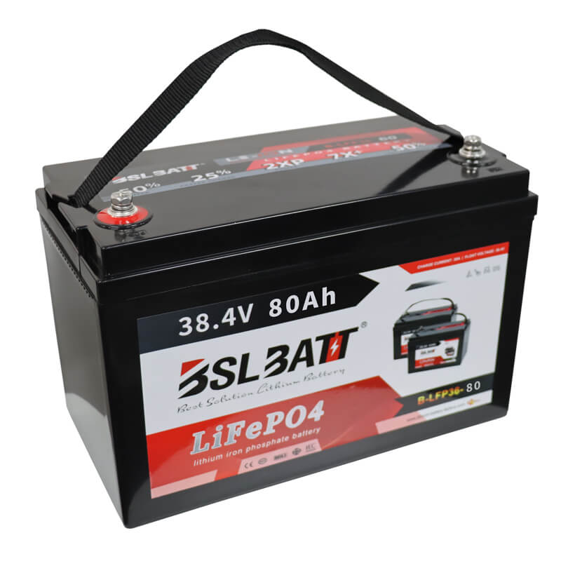 36V 80Ah Lithium Battery with BMS Perfect for Golf Cart, Marine