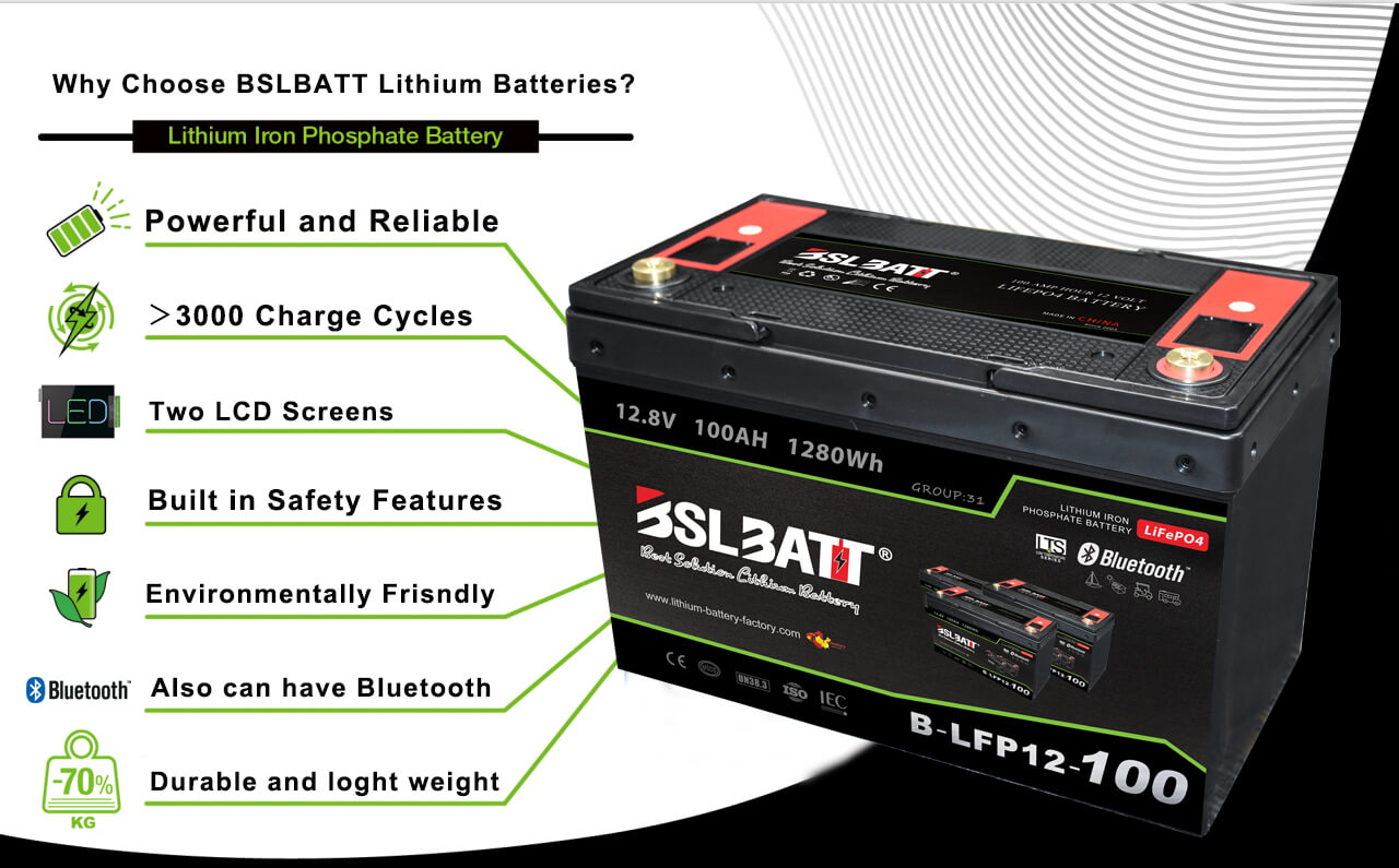 100ah 12v lifepo4 deep cycle battery