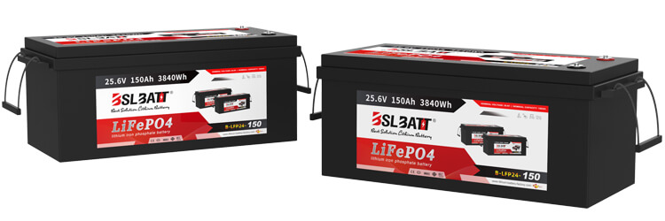 24V 150Ah lithium iron phosphate battery