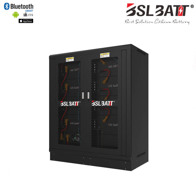 BSLBATT yüksek voltajlı kapalı ızgara 409.6V 300Ah konut enerji depolama sistemi lityum pil