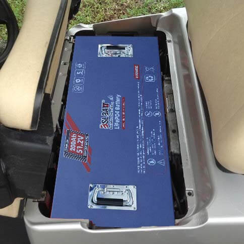 48v 200Ah lithium golf cart batteriesinstall