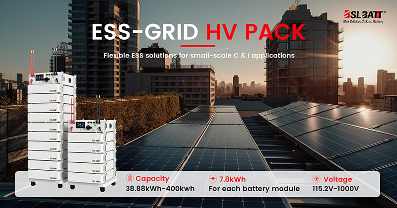 High Voltage Solar LiFePO4 ESS Battery